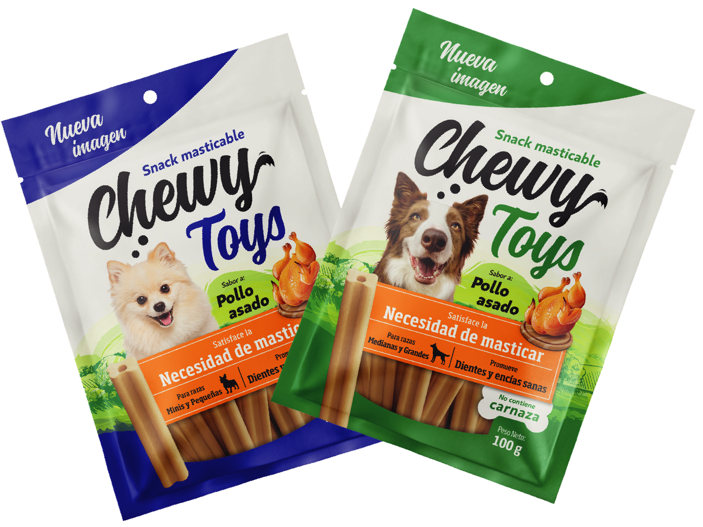 Snack premium masticable para razas  pequeñas y minis.